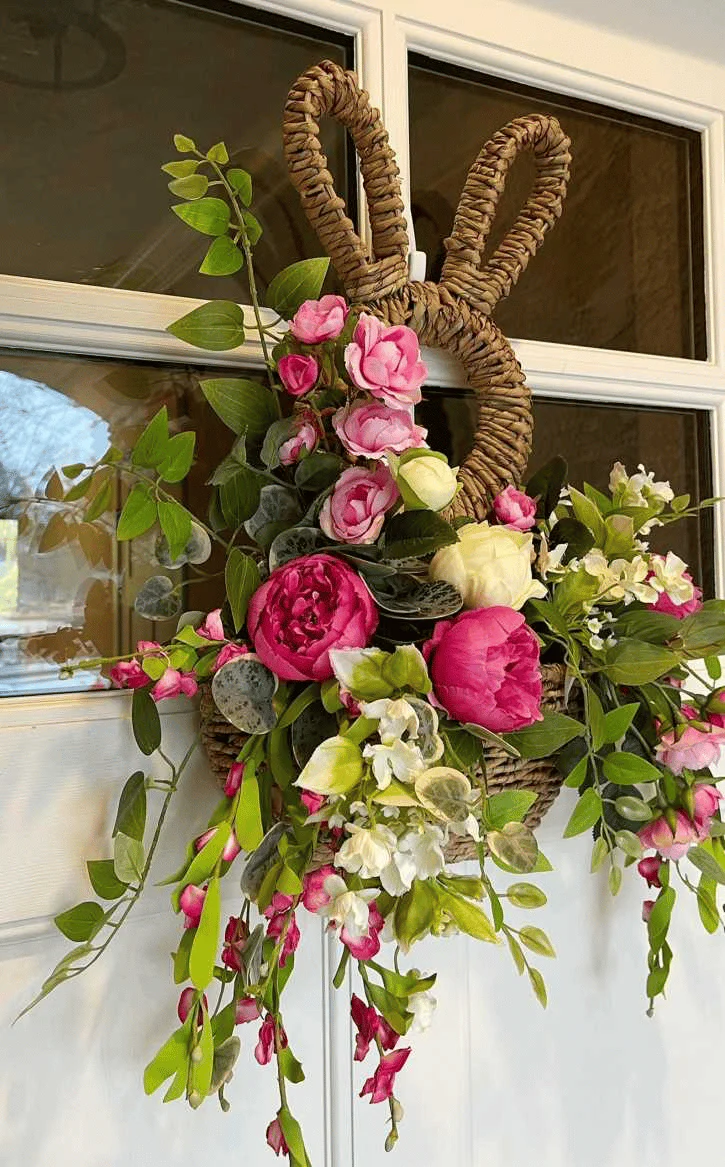 š„Easter Hot Sale!š„ - Bunny Basket Hanging Wall Pocket Spring Decorš°