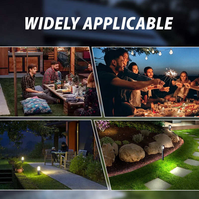 Solar-Powered 4-Blade Windmill Garden Decor Light Set