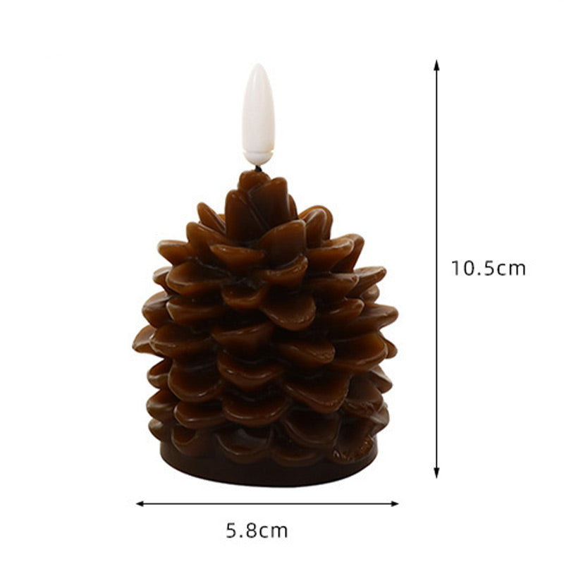 🎅🎄Flameless LED Pine Cone Candles for Holiday Decor