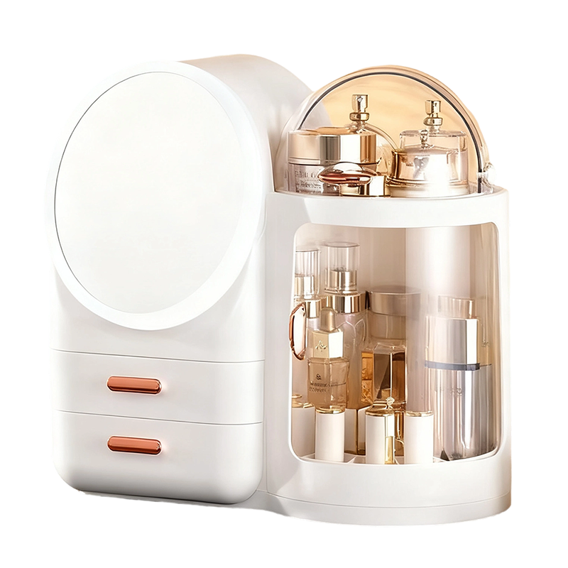 Large Makeup Organizer with LED Mirror