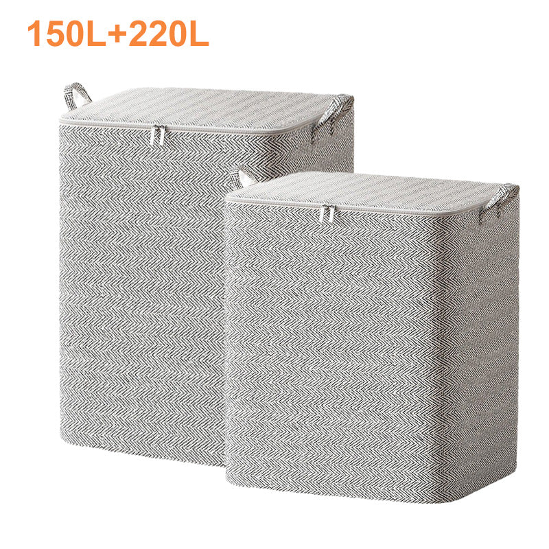 🔥Extra-Large Storage Organizer Box With Lid - Versatile For Clothes, Blankets & Bedding