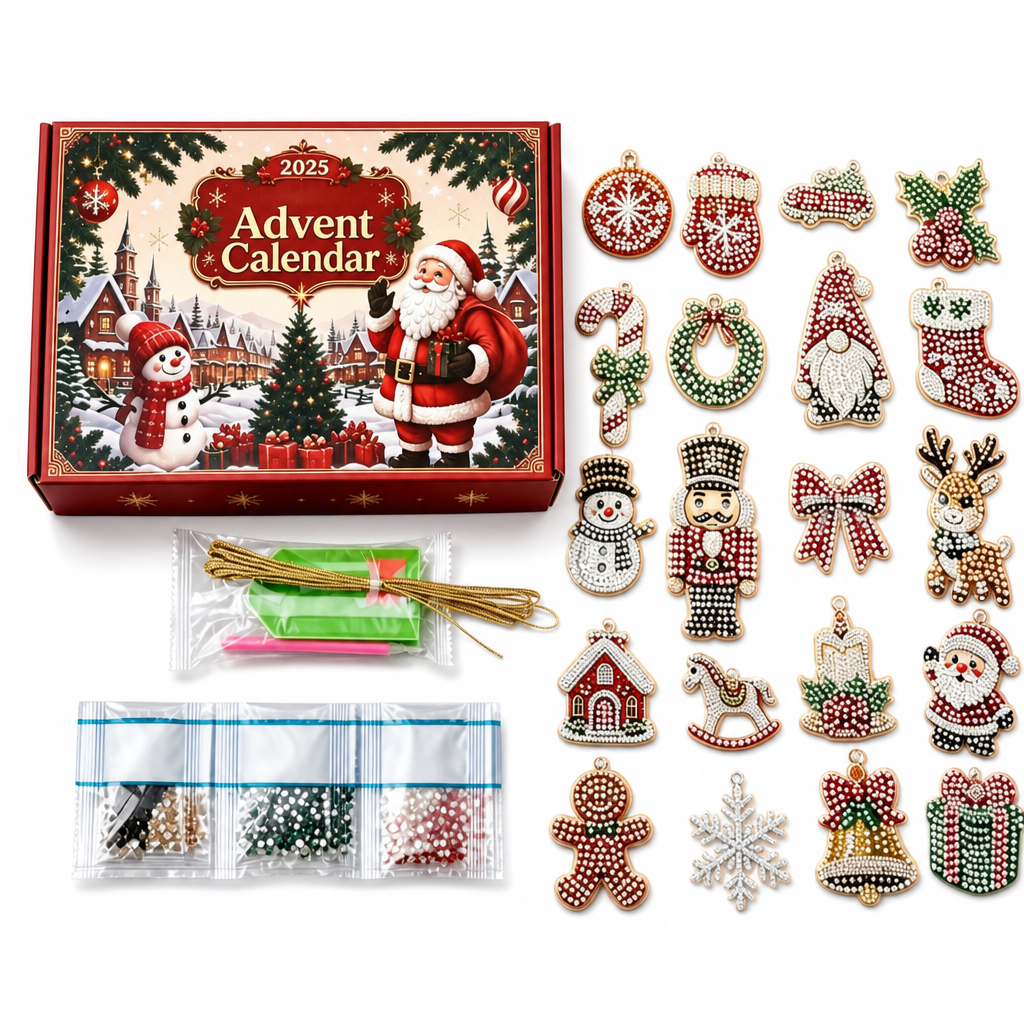24-Day Christmas Countdown Ornament DIY Kit๐๐
๐