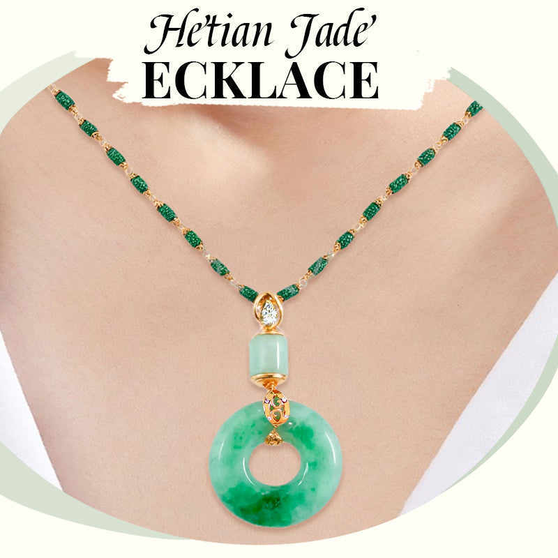 🔥2026 HOT SALE🔥 Hetian Jade Peace and Blessing Necklace