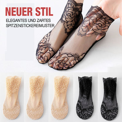 🔥Heiße Verkäufe🔥Modische Damen-Spitzensocken (5 Paar)