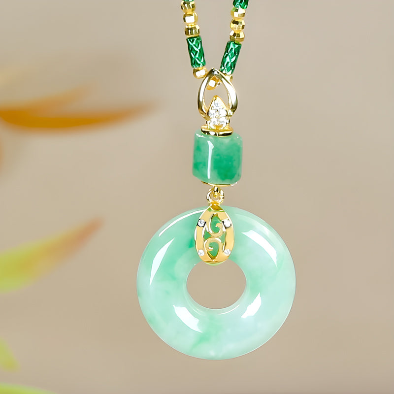 🔥2026 HOT SALE🔥 Hetian Jade Peace and Blessing Necklace