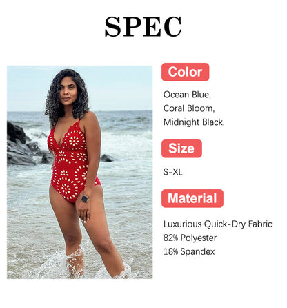 🔥Summer Cool Deal  👙Women’s Sexy One Piece Swimsuit with Matching Swim Long Skirt💕