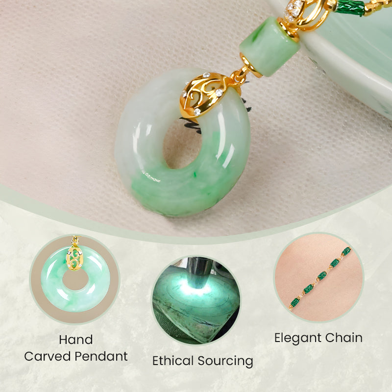 🔥2026 HOT SALE🔥 Hetian Jade Peace and Blessing Necklace