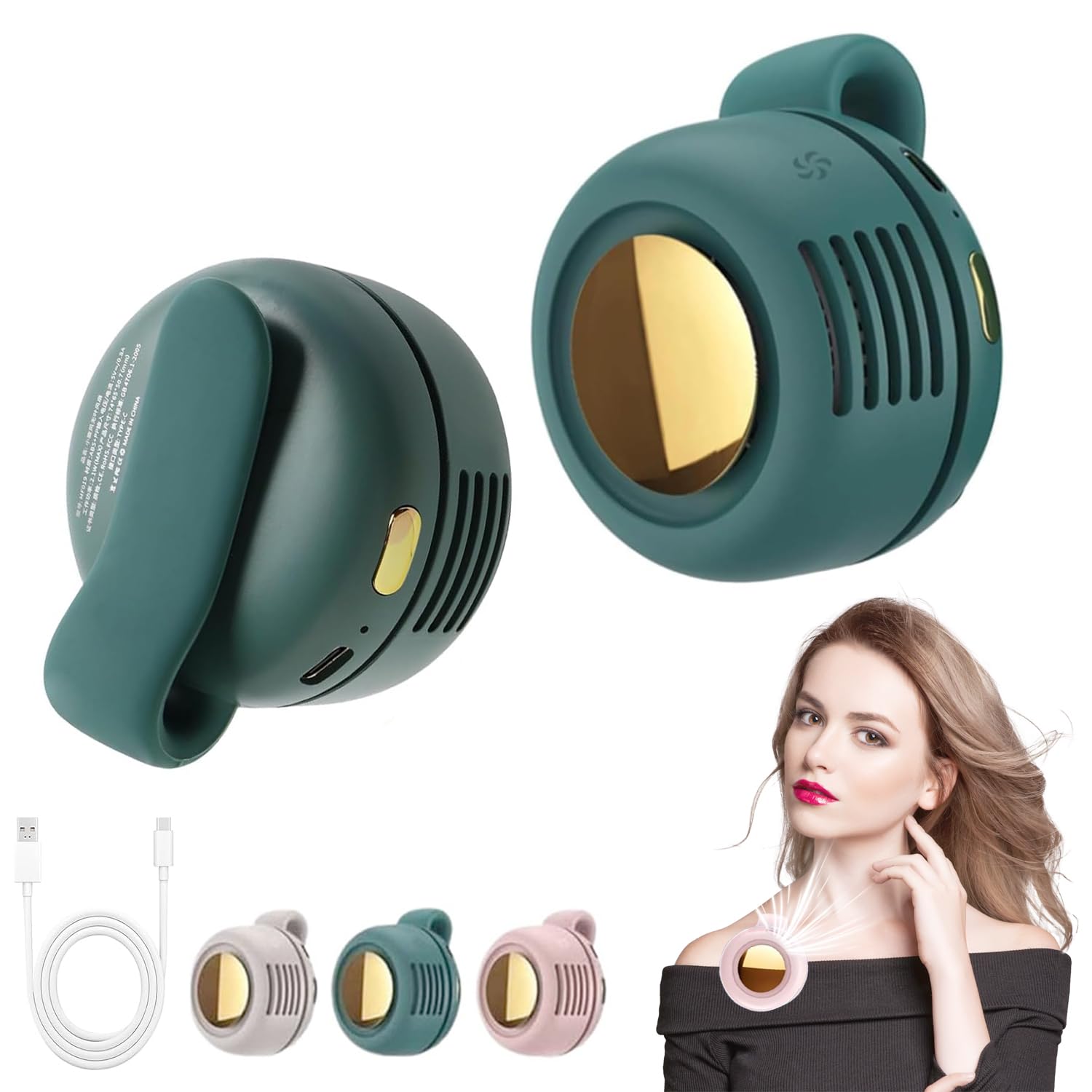 🎉❄️360° Rotatable Portable Mini Clip-on Fan