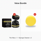 ✨ Tire wax – Restores black gloss, blocks UV, repels dirt. Easy & quick!🚗