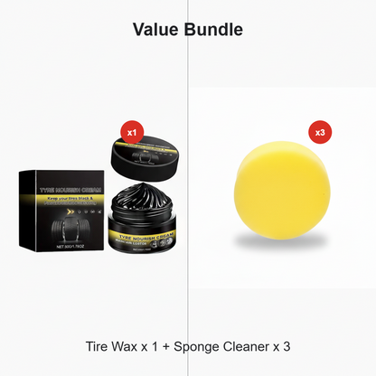 ✨ Tire wax – Restores black gloss, blocks UV, repels dirt. Easy & quick!🚗