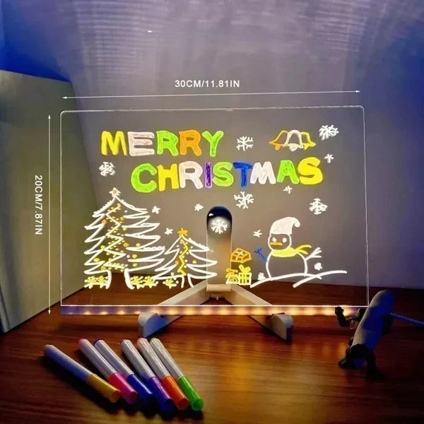 💞 Kids Luminous LED Acrylic Drawing Board