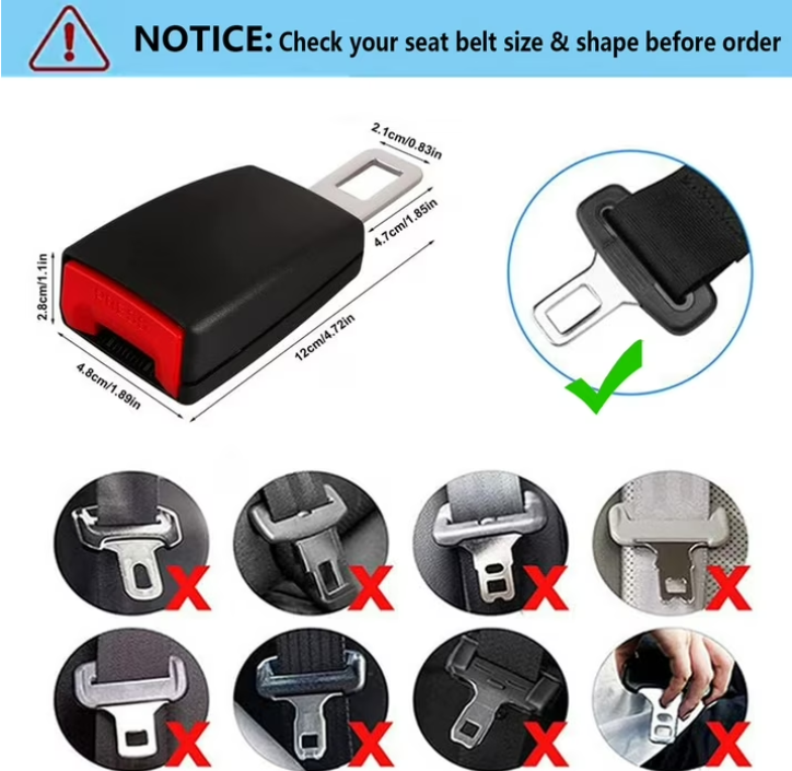 🔥Car Belt Buckle Extension Seat Belt Clips🚗