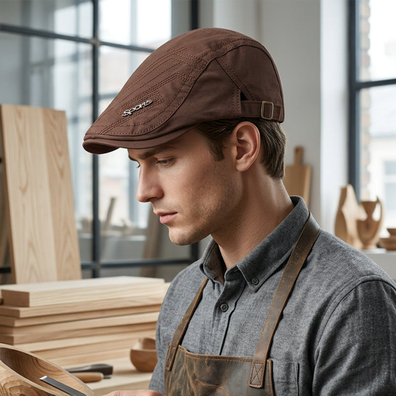 All-Season Breathable Classic Flat Cap