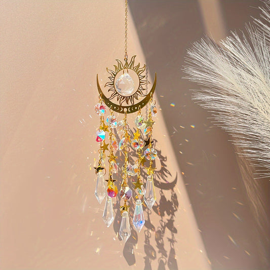 🌈Crystal Sun Catcher, lndoor Outdoor Decor for Window Bedroom Courtyard Garden☪️