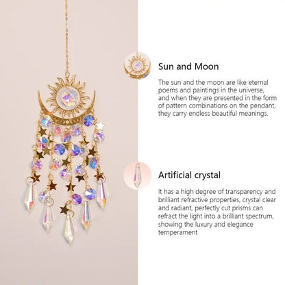 🌈Crystal Sun Catcher, lndoor Outdoor Decor for Window Bedroom Courtyard Garden☪️