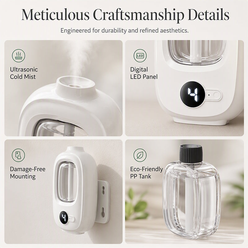 🥳Freshen Any Room Instantly! No-Cord Timed Aroma Diffuser