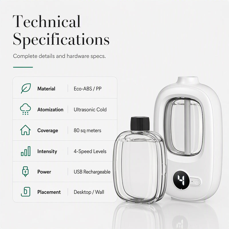 🥳Freshen Any Room Instantly! No-Cord Timed Aroma Diffuser