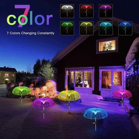 Solar Garden Lamp – Color-Changing Jellyfish Lamp