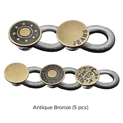👖👖Spring-Loaded Metal Waist Extender Button for Jeans