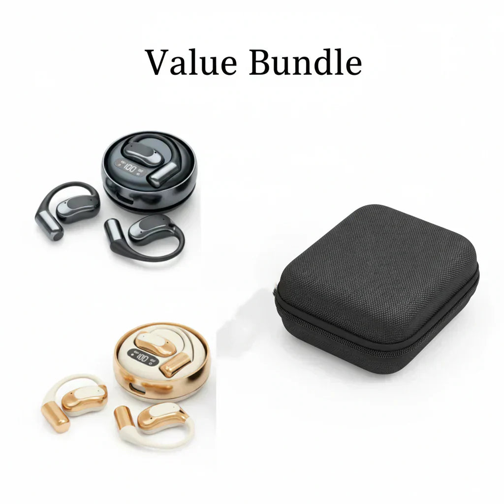 🎧 Open-ear Headphones with 72-hour Battery Life, Secure Fit for Workouts and Commutes ✨