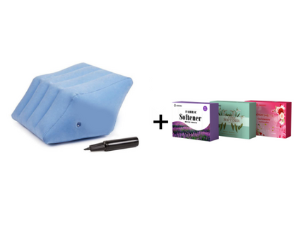 💥🛏️Inflatable Leg Pillows On The Bed To Prevent Varicose Veins