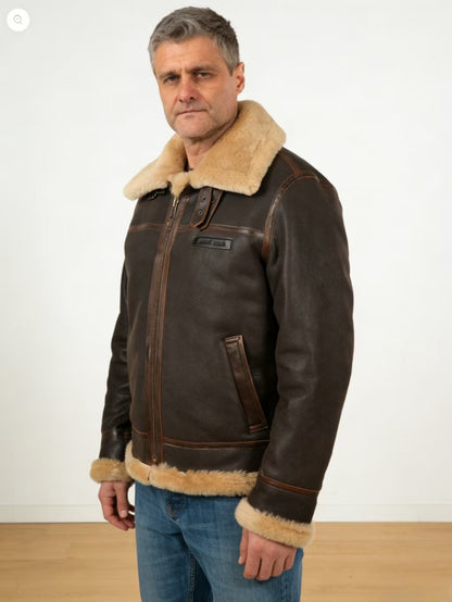 SHEEPSKIN BOMBER JACKET