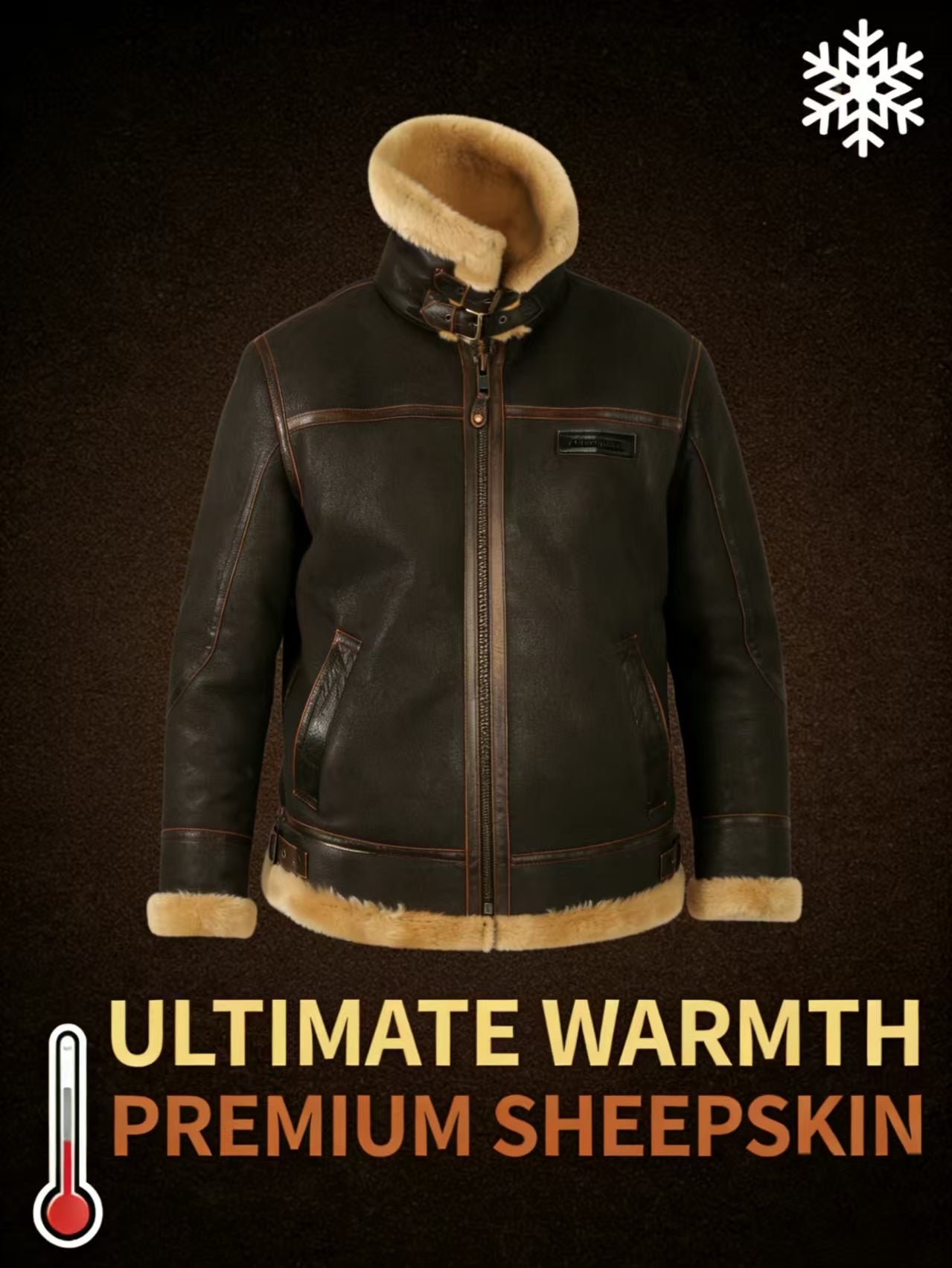 Men's Sheepsink bomber Jacket(CLEARANCE)