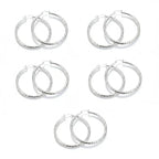 🎉BUY 1 GET 1 FREE🎁Diamond-Cut Hoop Earrings for Women