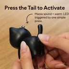 🌙 🌟Black Cat Night Light Keychain