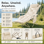 🪑🌿 Portable Adjustable Outdoor Folding Chair – Lightweight, Sturdy & Multi-Purpose  – Effortless to Carry & Set Up 🏕️✨
