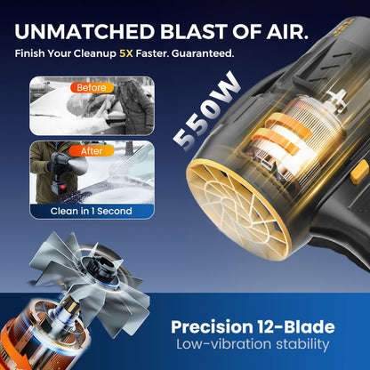 🔥Wireless Portable Turbocharged High Power Rechargeable Blower