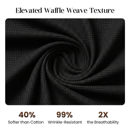 ⏳Time-Limited Special⏰Men’s Casual Waffle Shirt Pants 2-Piece Set