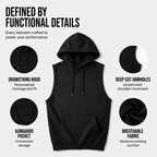 🔥 Sleeveless Hooded Sports Top💧 Moisture-wicking · Quick-drying and friction-resistant🧢