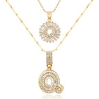 💖2 Pack - Initial Letter Pendant Necklaces
