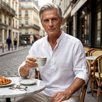 🔥Men's Cotton Linen Casual Long Sleeve Shirt