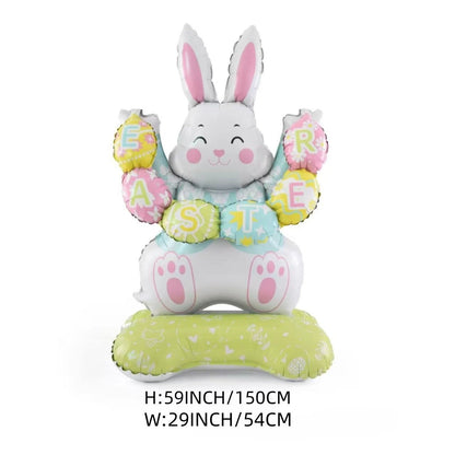 🎁Easter Early Bird Sale🐰Giant 3D Standing Bunny Balloon Self-Supporting Festive Cheer