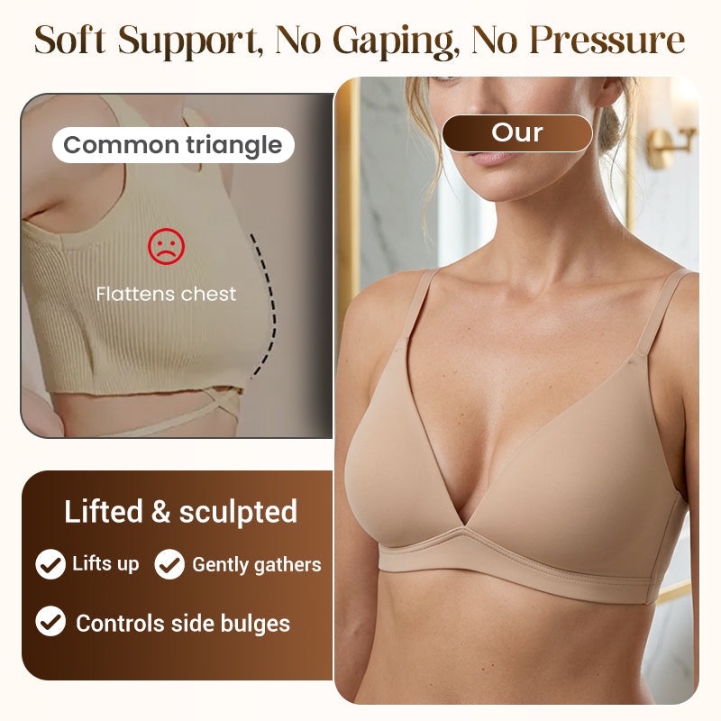 Women's Wire-Free Jelly Support Triangle Bralette