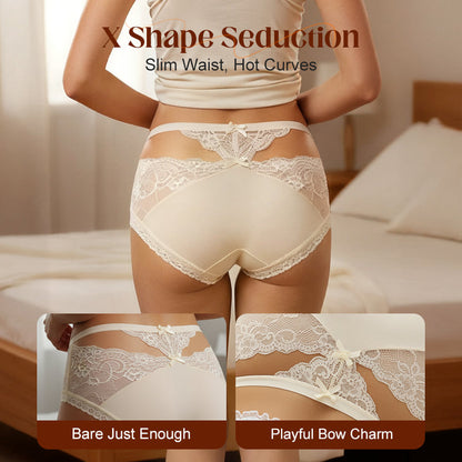 Women's Soft Lace Mid-Rise Panty