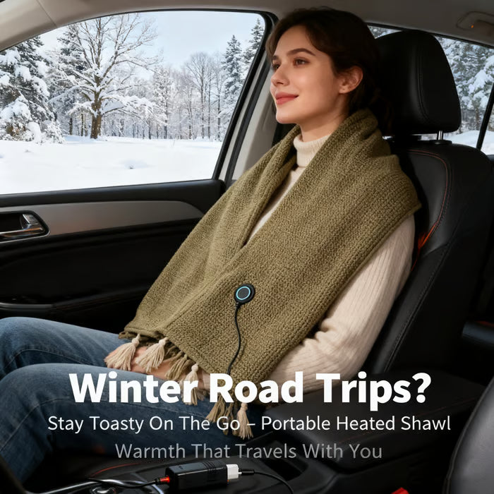 🔥Portable Heated Hooded Blanket Shawl