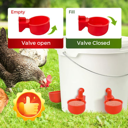 🔥5/16 Inch Thread Automatic Poultry Water Cups