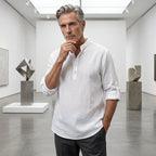 🔥Men's Cotton Linen Casual Long Sleeve Shirt