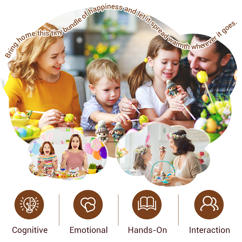 🔥Easter Sale: BUY 3 GET 1 FREE - Handmade🐇Mini Bunny Hug Cute Easter Gift🎁