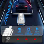 4-in-1 MFi Certified USB Flash Drive with Type-C Adapter for iPhone/Android/PC