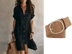 🌸Women's Short Sleeve Button-Down Shirt Dress – Your New Wardrobe Essential ✨