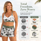✨Women's 3-Piece Swimsuit Tankini Set with Shorts
