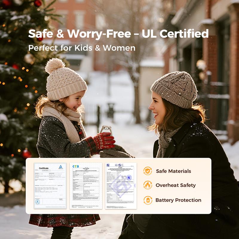 🎁Best Gift 🌟Hand Warmers Rechargeable - Cute Bear Design