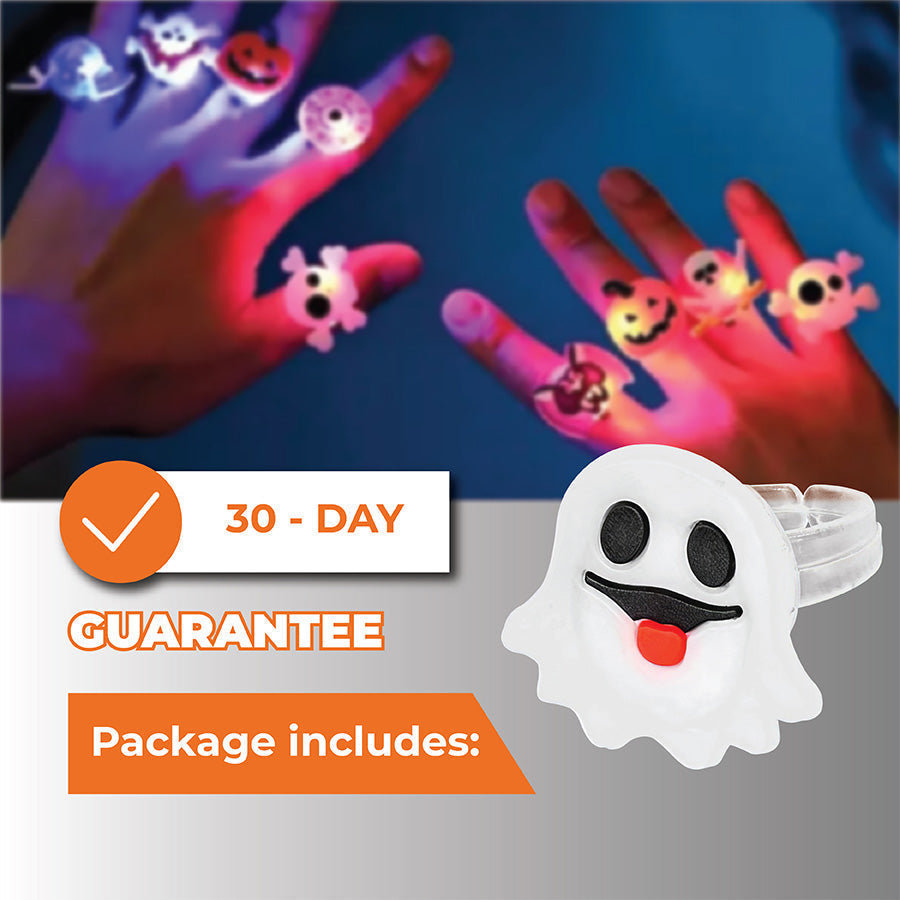 🔥 LAST DAY PROMOTION - 50%OFF 🎃👻 LED Light Halloween Glowing Ring (50pcs set)😍