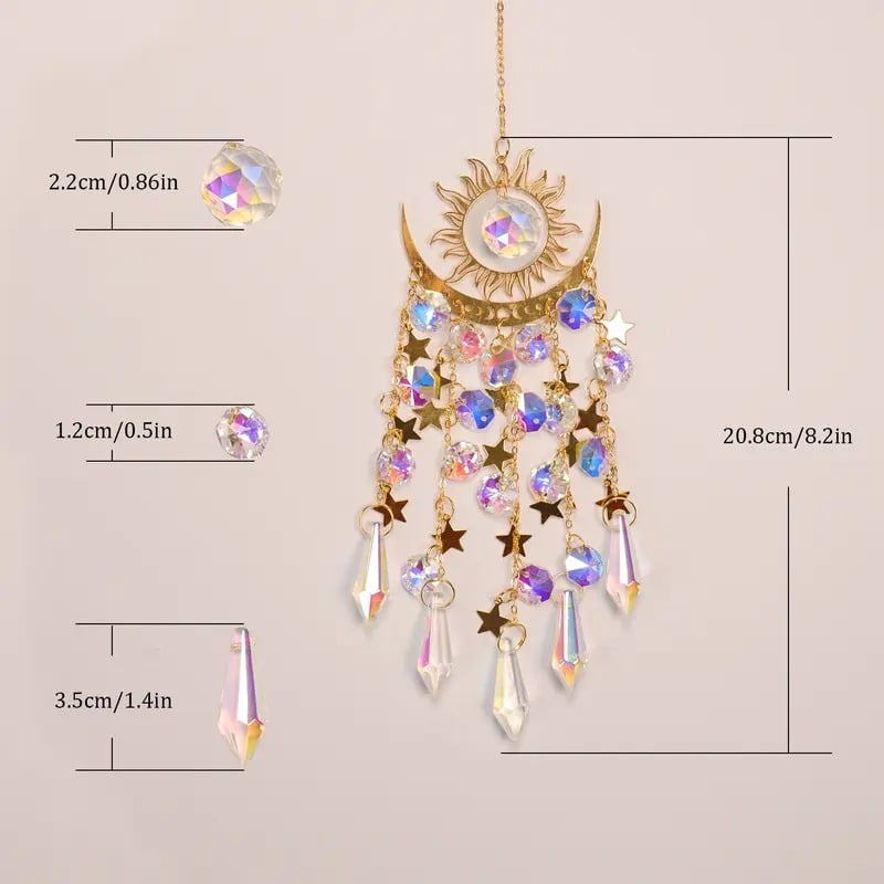 🌈Crystal Sun Catcher, lndoor Outdoor Decor for Window Bedroom Courtyard Garden☪️