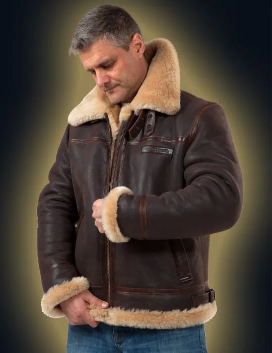 Men's Sheepsink bomber Jacket(CLEARANCE)
