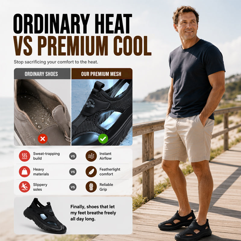 ⏳Time-Limited Special⏰Mesh Hollow Lightweight Soft Sole Sandals